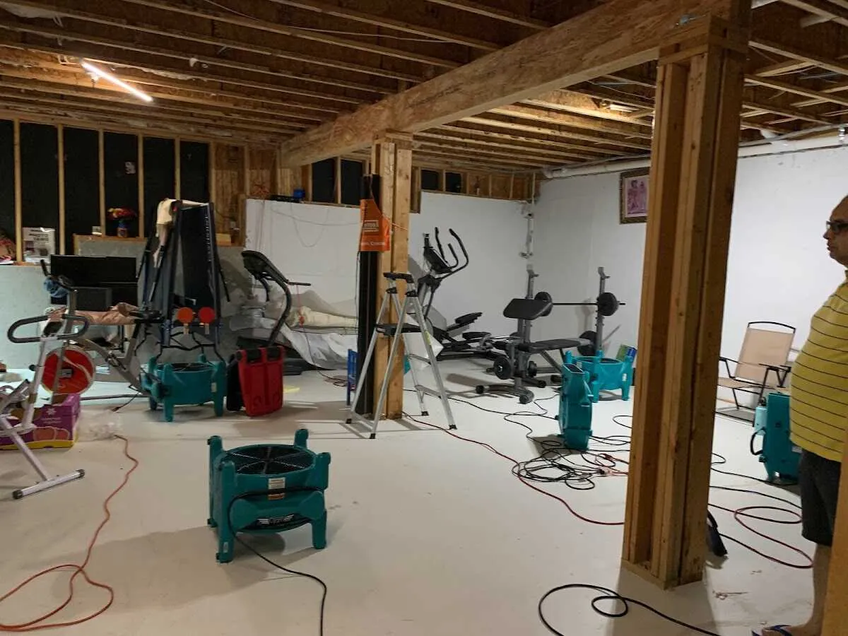 Basement drying equipment setup for Odor Removal & Deodorization in Eaton Rapids